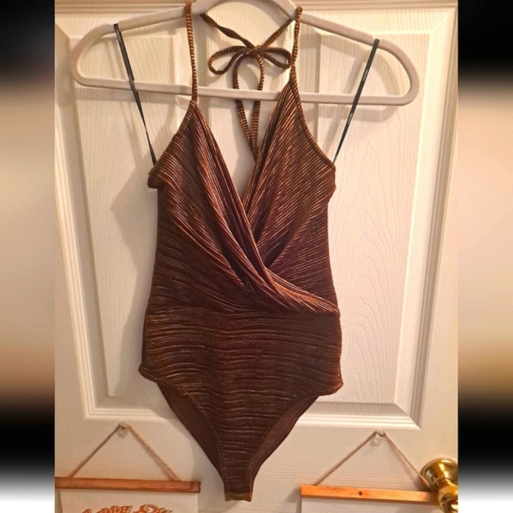 Velvet Forever 21 Bodysuit